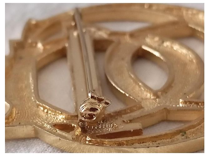 Spilla Dior Profumo Metallo Dorato D'oro - vista 19
