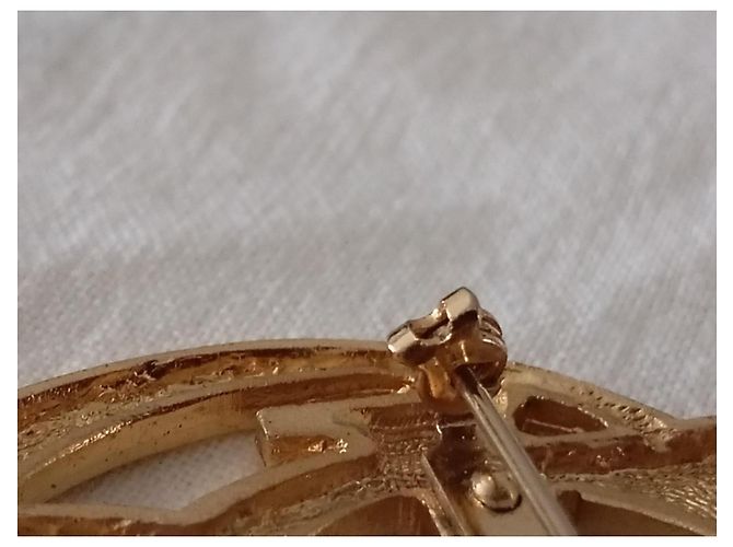 Spilla Dior Profumo Metallo Dorato D'oro - vista 20