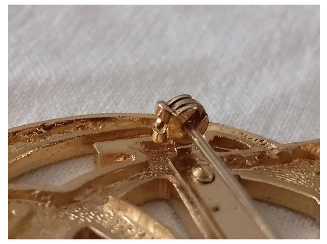 Spilla Dior Profumo Metallo Dorato D'oro - vista 21