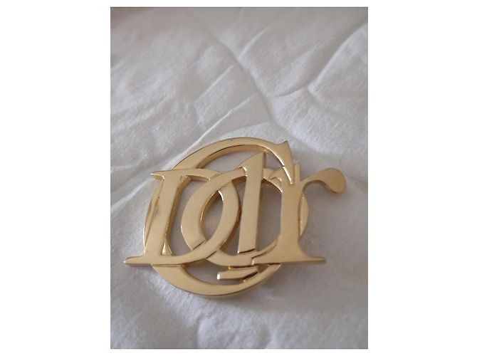 Spilla Dior Profumo Metallo Dorato D'oro - vista 3