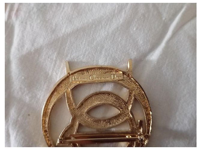 Spilla Dior Profumo Metallo Dorato D'oro - vista 7