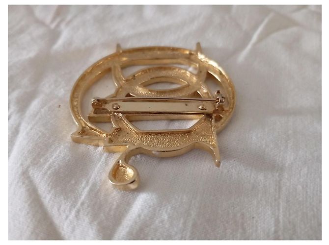 Spilla Dior Profumo Metallo Dorato D'oro - vista 9