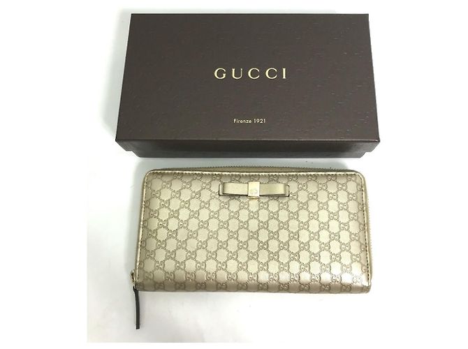 Cartera larga Guccissima en oro de Gucci Dorado - vista 3