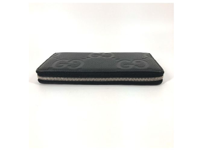 Portafoglio zip Jumbo GG di Gucci Nero - vista 3