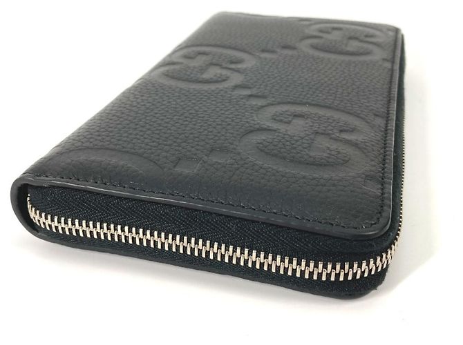 Portafoglio zip Jumbo GG di Gucci Nero - vista 4