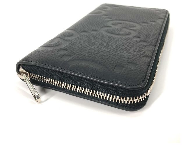 Portafoglio zip Jumbo GG di Gucci Nero - vista 5