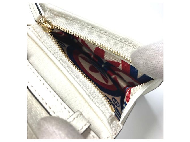 Portafoglio bi-fold Gucci Adidas in pelle nero e bianco - vista 13