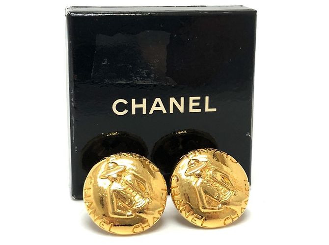 Orecchini rotondi Mademoiselle Vintage di Chanel D'oro - vista 12