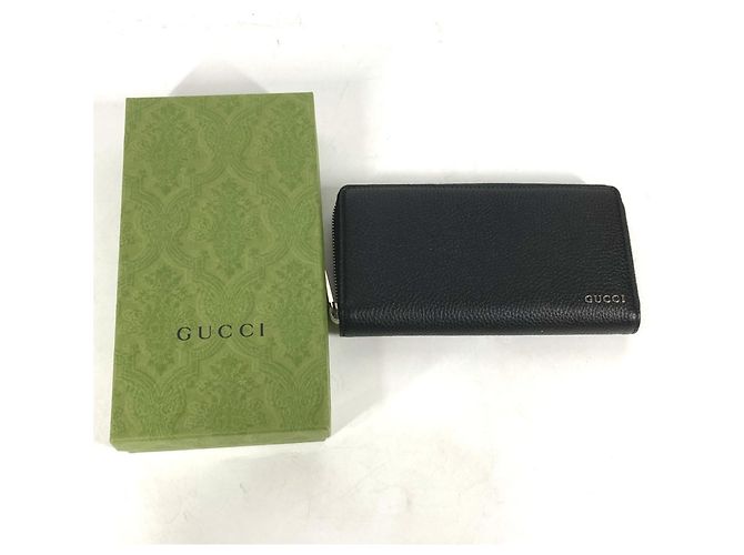Gucci Black Leather Long Wallet - view 12