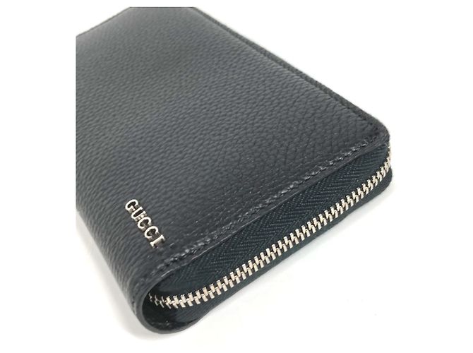 Gucci Black Leather Long Wallet - view 4