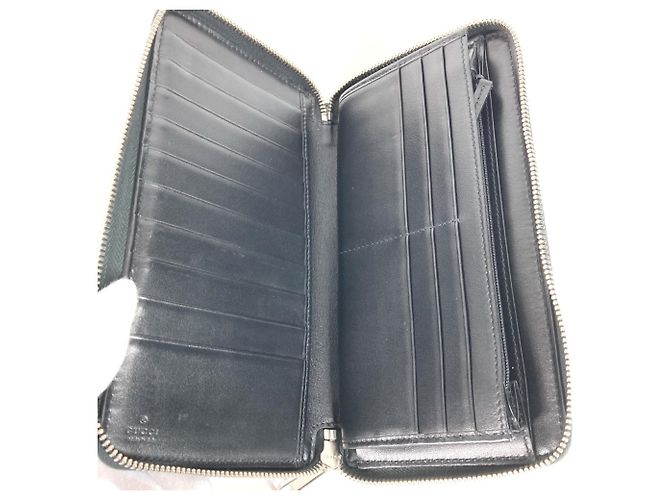Cartera Larga Gucci GG Embosada Negro - vista 12