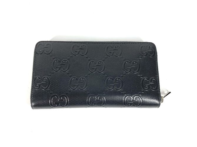 Cartera Larga Gucci GG Embosada Negro - vista 8