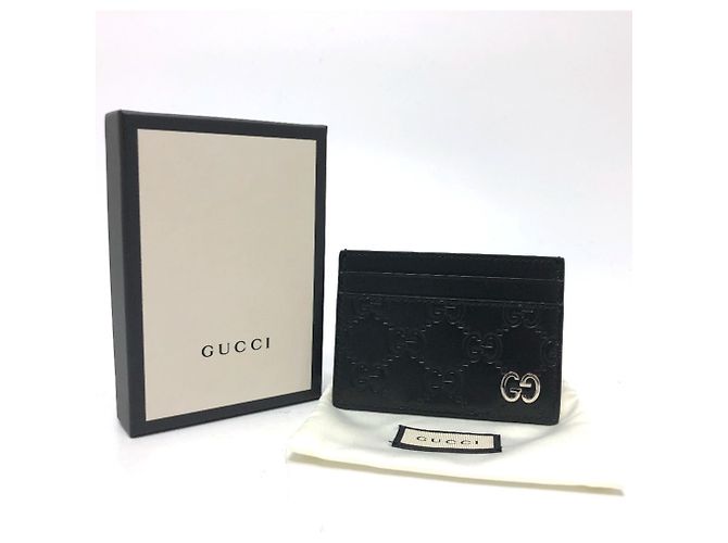 Gucci Shima Leather Card Case Black - view 12