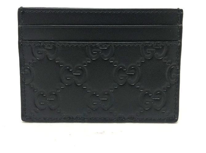 Gucci Shima Leather Card Case Black - view 2