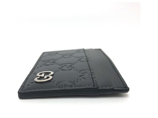 Gucci Shima Leather Card Case Black - view 3
