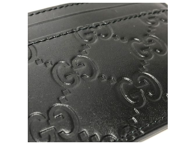 Gucci Shima Leather Card Case Black - view 7