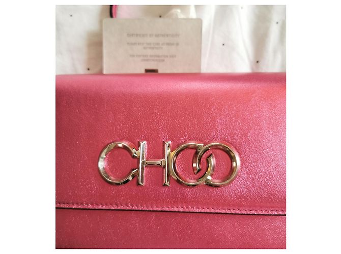 Borsa Jimmy Choo in pelle rosa metallizzata Argento Metallico - vista 18