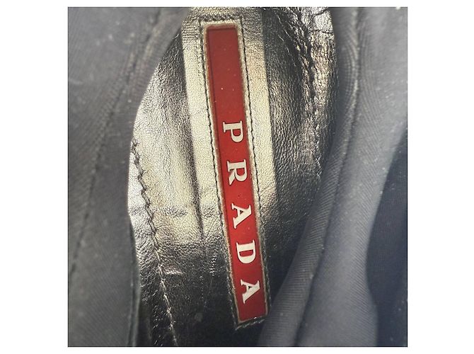 Sneakers platform Prada in pelle argento Metallico - vista 7