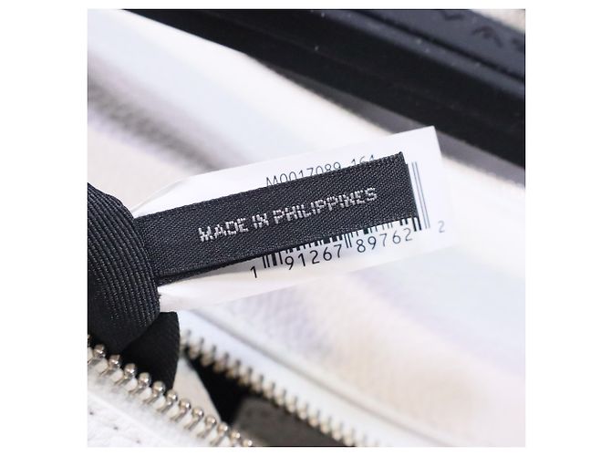 Sac à main SoftBox Colourblock de Marc Jacobs en cuir blanc et noir - vue 11