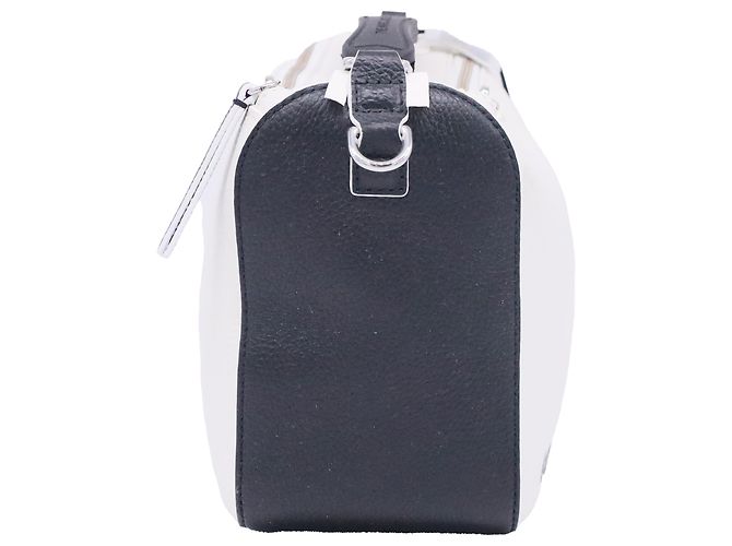 Sac à main SoftBox Colourblock de Marc Jacobs en cuir blanc et noir - vue 4