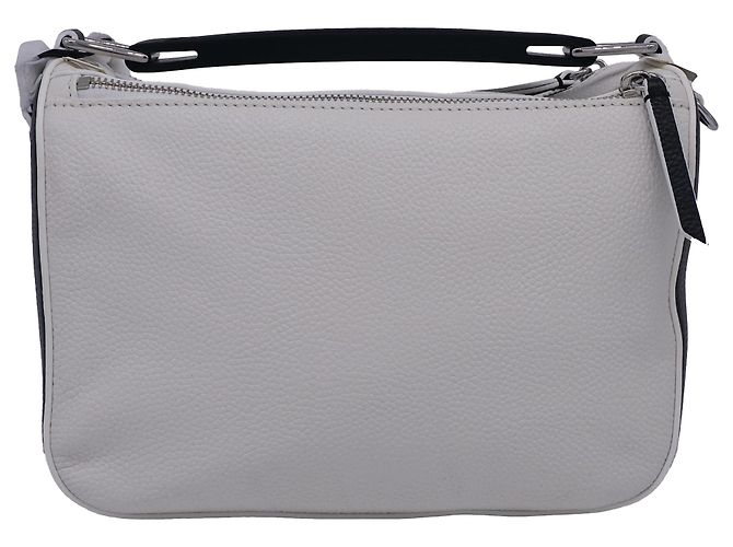 Sac à main SoftBox Colourblock de Marc Jacobs en cuir blanc et noir - vue 5