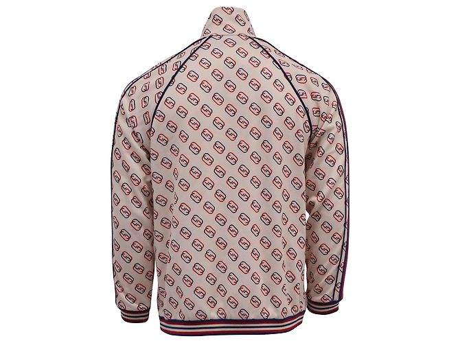 Gucci Striped Webbing Logo-Print Track Jacket in Multicolor Polyester Multiple colors - view 4