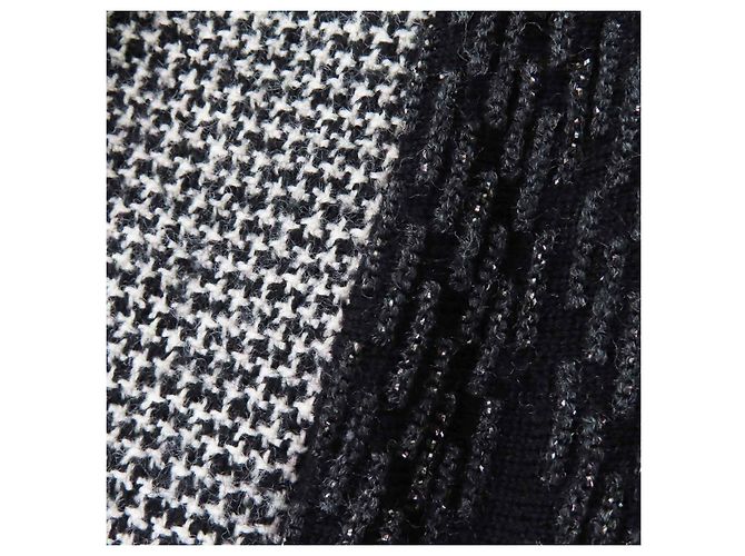 Falda de lana COCOMark de Chanel Castaño Negro Blanco - vista 6