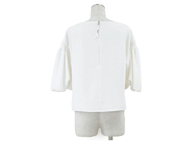 Autre Marque Twinkle Polyester Bluse FOXEY NEW YORK Weiß Aus weiß - Ansicht 6