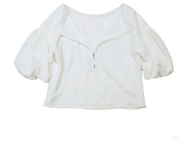 Autre Marque Twinkle Polyester Bluse FOXEY NEW YORK Weiß Aus weiß - Ansicht 9
