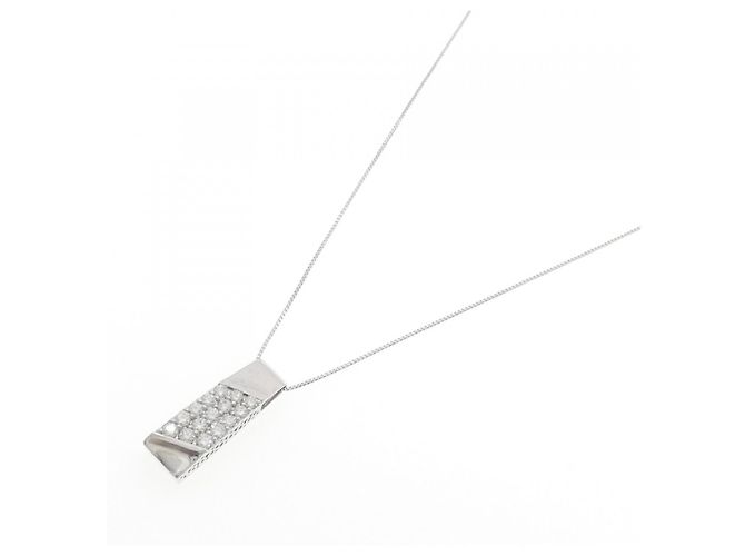Autre Marque Collana con diamanti Au750 Argento - vista 2