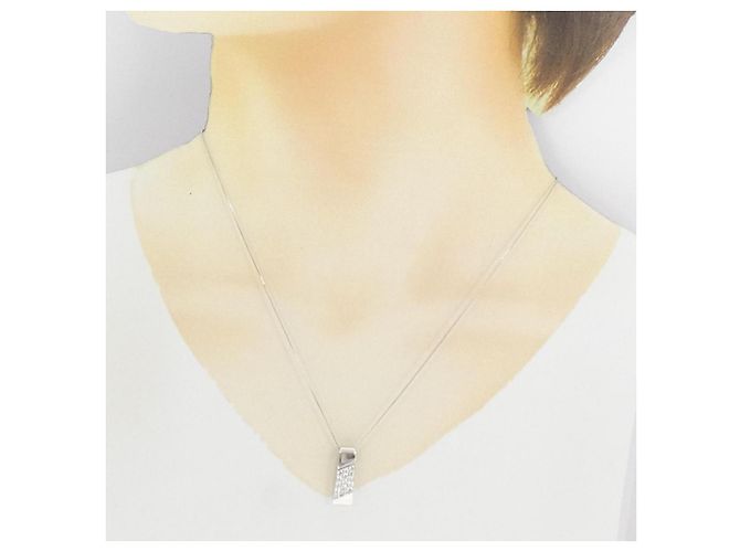 Autre Marque Collana con diamanti Au750 Argento - vista 6
