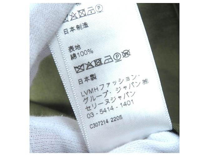 Céline Camicia in cotone Celine Triomphe Verde Cachi - vista 10