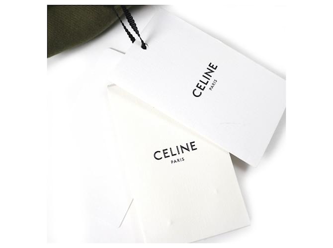 Céline Camicia in cotone Celine Triomphe Verde Cachi - vista 11