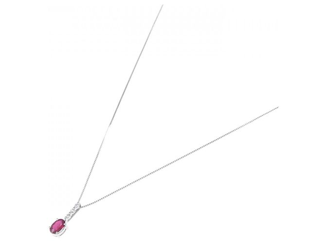 Autre Marque Collana in Rubino e Diamante Au750 Rosso - vista 2