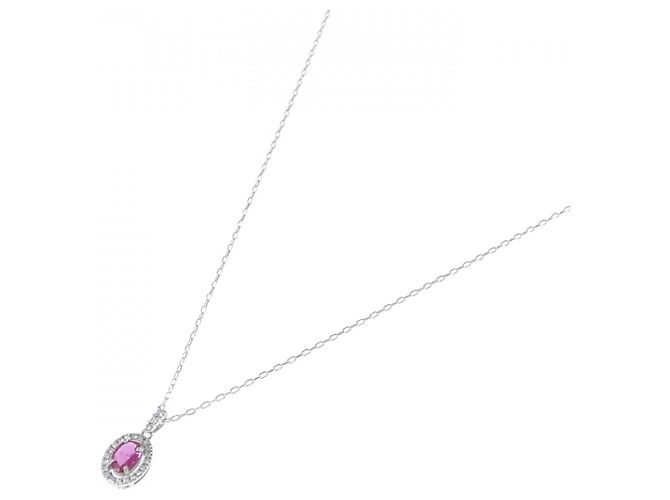 Autre Marque Collana in rubini e diamanti Au750 Rosso - vista 2