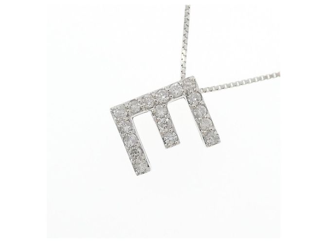 Autre Marque Au750 Diamant Initial E Halskette Silber - Ansicht 3