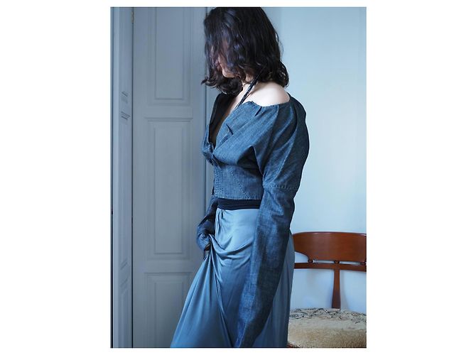 Gekürzte Denimjacke Gucci von Tom Ford S/S 2002-2003 Grau - Ansicht 11