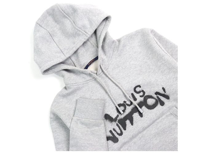 Sudadera de algodón con estampado de logo HLY68W de Louis Vuitton Gris - vista 2