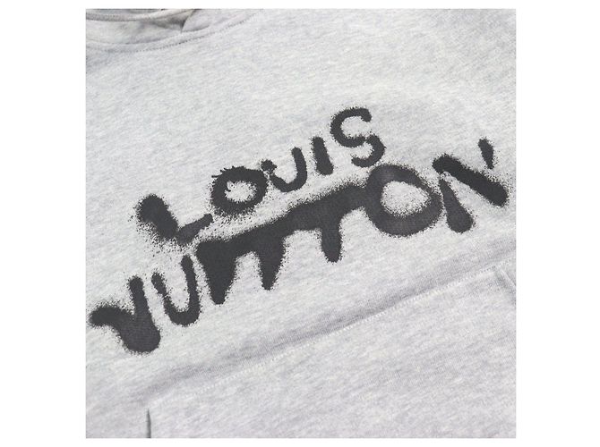 Sudadera de algodón con estampado de logo HLY68W de Louis Vuitton Gris - vista 4