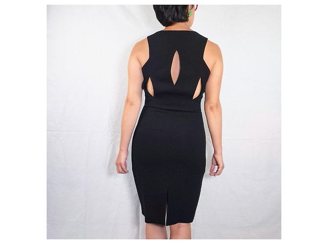 Schwarzes Cut-out-Kleid von Gianni Versace - Ansicht 11