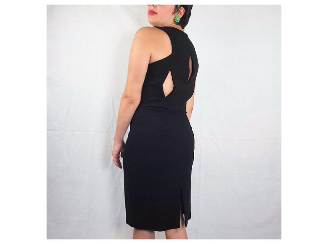 Schwarzes Cut-out-Kleid von Gianni Versace - Ansicht 5
