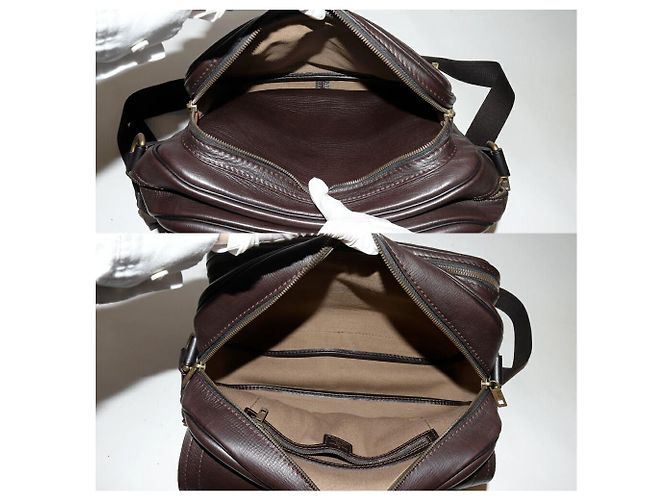 Borsa a Spalla Utah Reporter Louis Vuitton Marrone - vista 4