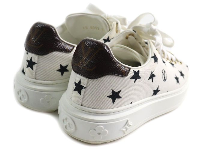 Baskets en cuir Monogram Time Out de Louis Vuitton Blanc - vue 2