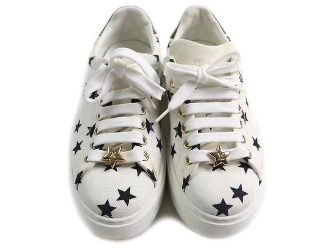 Baskets en cuir Monogram Time Out de Louis Vuitton Blanc - vue 3