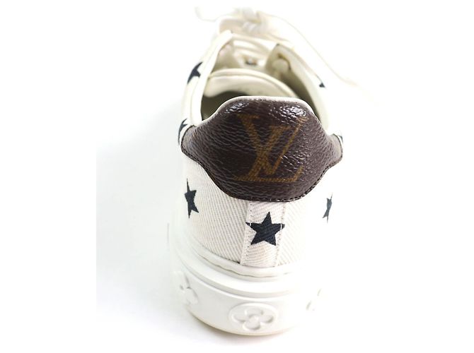 Baskets en cuir Monogram Time Out de Louis Vuitton Blanc - vue 8