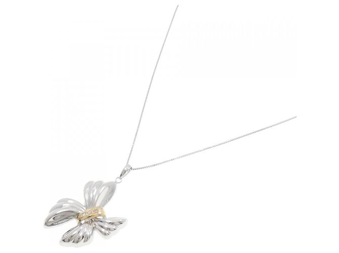 Autre Marque Collana in oro bianco Au750 e oro giallo Au750 con diamanti D'oro - vista 2