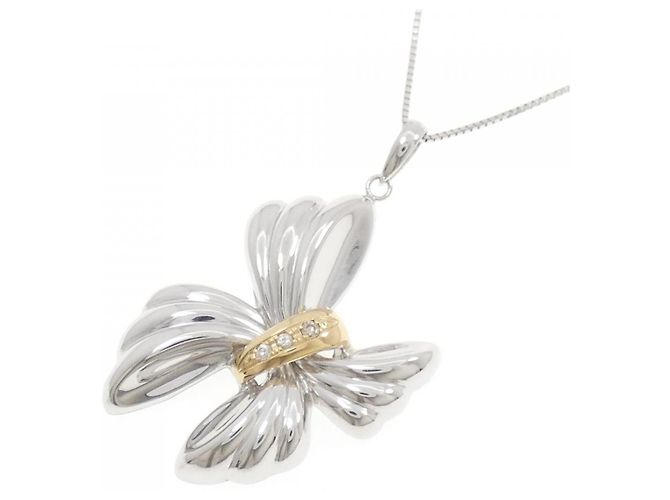 Autre Marque Collana in oro bianco Au750 e oro giallo Au750 con diamanti D'oro - vista 3