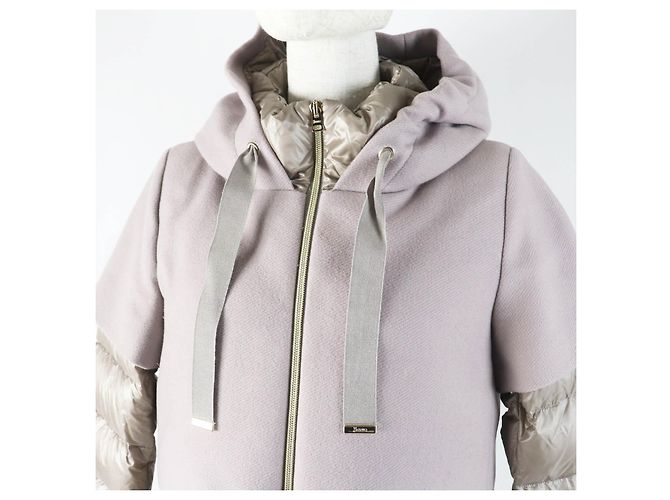 Autre Marque Abrigo de Lana y Nylon Herno PI0983D Beige Gris - vista 2
