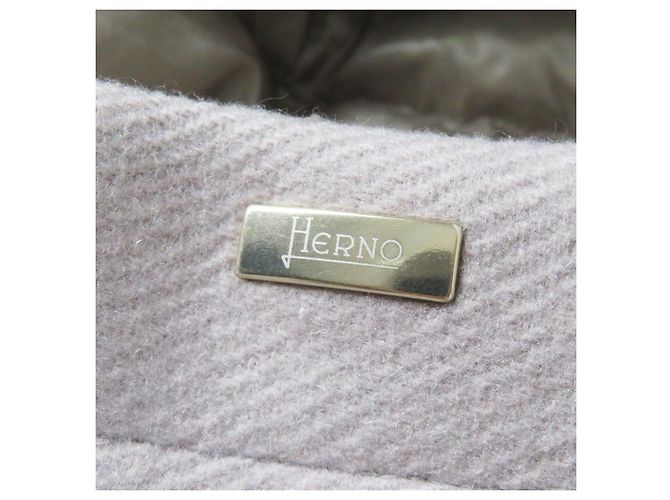 Autre Marque Abrigo de Lana y Nylon Herno PI0983D Beige Gris - vista 7