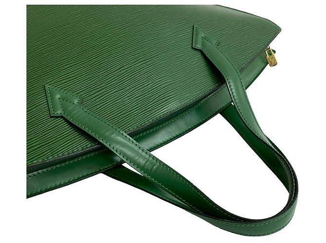Bolsa de mão Louis Vuitton Saint Jacques em couro Epi Verde - vista 5